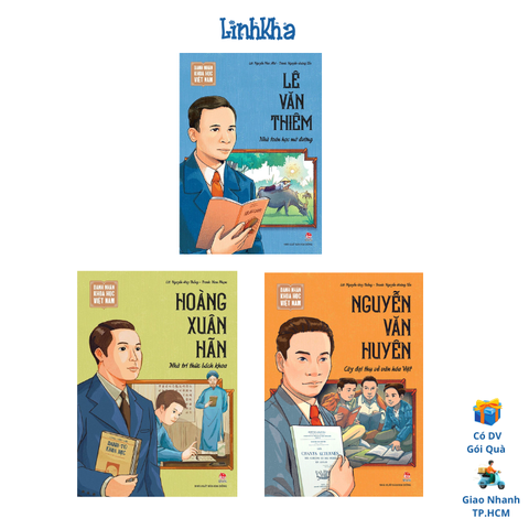Combo 3 cuốn 2 - Sách Danh nhân khoa học Việt Nam - Lê Văn Thiêm, Hoàng Xuân Hãn, Nguyễn Văn Huyên - Kim Đồng