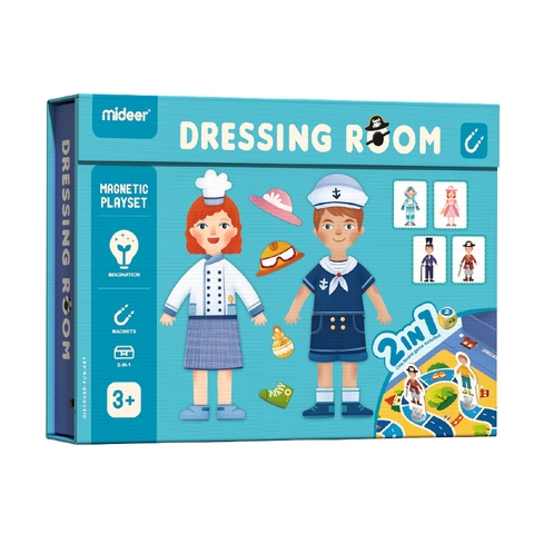 Đồ Chơi Xếp Hình Nam Châm Trang Phục - Magenetic Boy&girl Dress Up Game MD1039