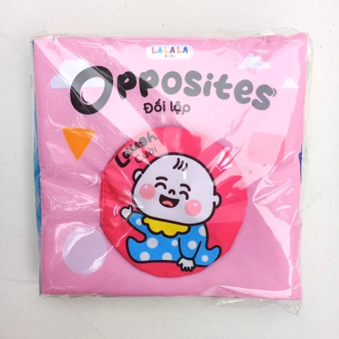 Sách vải Lalala baby ehon tương tác - chủ đề 1 Opposites 15 x 15 cm