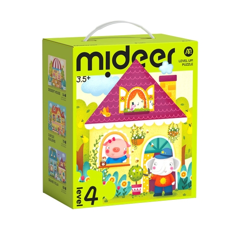 Đồ chơi ghép hình puzzle cấp độ 4 chủ đề Thị Trấn Cổ Tích - Mideer Level up 4 Fairy Town MD1482