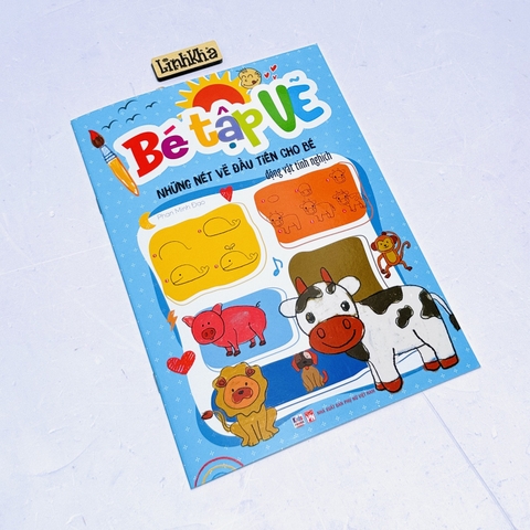 Sách Bé tập Vẽ - Động Vật tinh nghịch - những nét vẽ đầu tiên - Việt Thư
