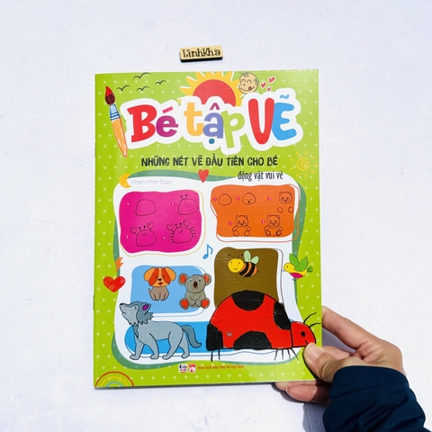 Sách Bé tập Vẽ - Động Vật vui vẻ - những nét vẽ đầu tiên - Việt Thư