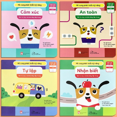 (Dừng bán) Bộ 4 Sách Ehon Mê Cung Phát Triển Kỹ Năng Cho Bé 2-6 tuổi