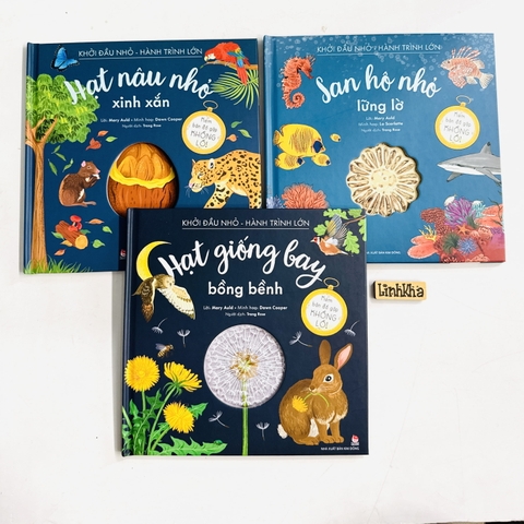 Combo 3B - 3 cuốn Khởi đầu nhỏ - Hành trình lớn: Hạt nâu, San hô, Hạt giống - Kim Đồng