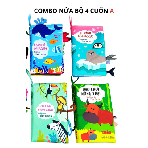 Combo nửa bộ đoán đuôi A - Dạo chơi rừng xanh - K.P đại dương  - Nông trại - K.P bắc cực
