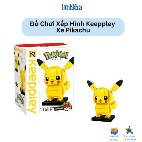 Đồ chơi xếp hình Keeppley K20213: Xe Pikachu