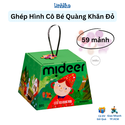 Ghép Hình puzzle Cô Bé Quàng Khăn Đỏ - Mideer Artist Fairytale Puzzle - Little Red Riding Hood 59pcs