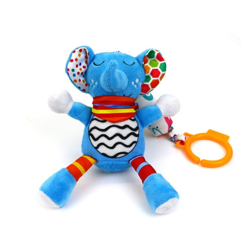 Lục Lạc Treo Nôi, Xe Đẩy - Con Voi - đồ chơi vải an toàn pipo