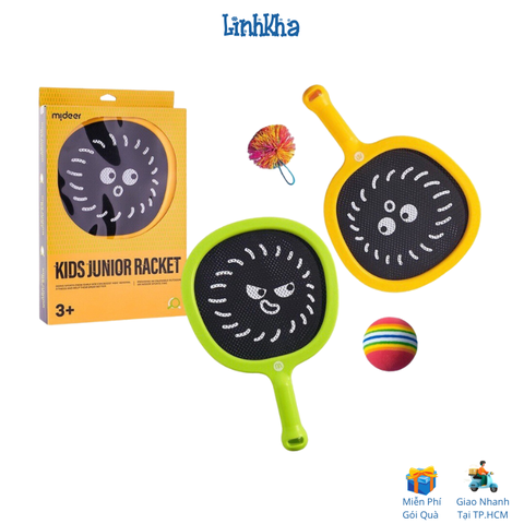 Đồ Chơi Vận Động - Bộ vợt cầu lông vải lưới mềm cho bé Mideer Kids Junior racket