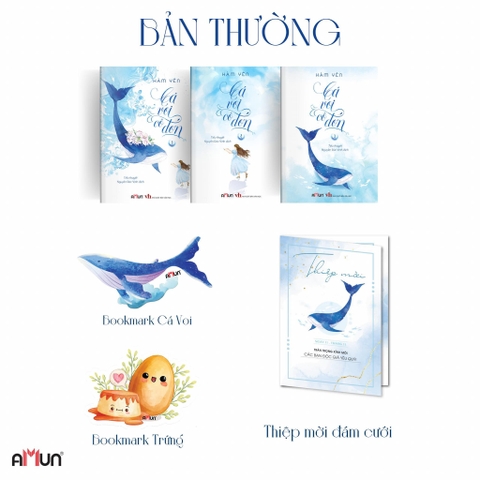 Bộ sách Cá Voi Cô Đơn - Trọn bộ 3 tập - Đinh Tị - Văn học ngôn tình lãng mạn Amun