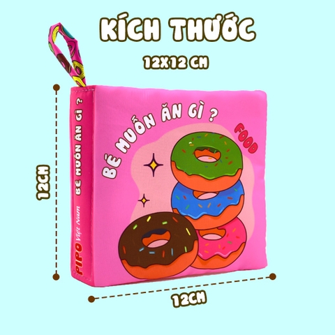Sách vải nhỏ Bé muốn ăn gì