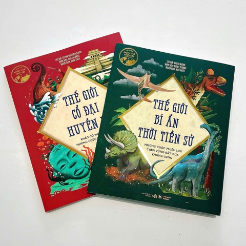 Combo 2 cuốn Thế giới bí ẩn thời tiền sử, Thế giới cổ đại huyền bí - Sách Tân Việt Books