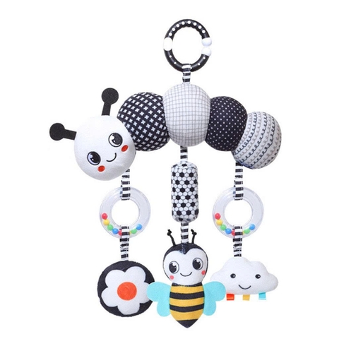 Đồ chơi treo nôi cũi xe đẩy bằng vải bông có âm thanh leng keng cho bé sơ sinh Pipovietnam