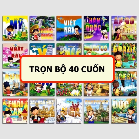 Trọn bộ 40 cuốn sách Vòng Quanh Thế Giới - Kim Đồng