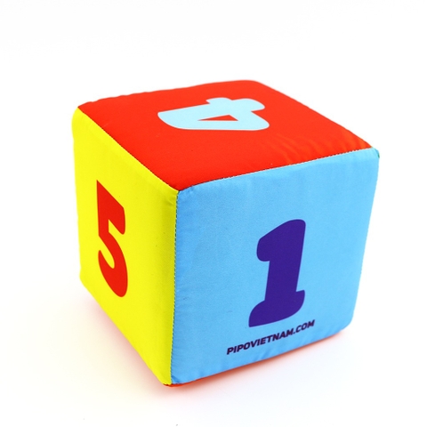 Xúc Xắc Xí Ngầu Số - bằng vải kích thước 12x12x12 cm Pipo