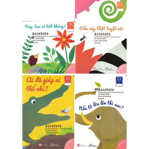 Combo Trọn Bộ 4 cuốn Ehon Accototo Muki