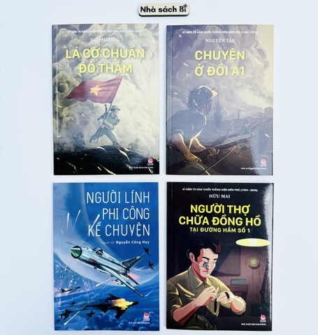 Combo 4 cuốn Sách chữ Kỷ niệm 70 năm Chiến Thắng Điện Biên Phủ - Kim Đồng