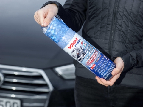 Khăn Sonax 451200 Microfibre sợi xoắn lau nước rửa xe kích thước 80 x 50 cm