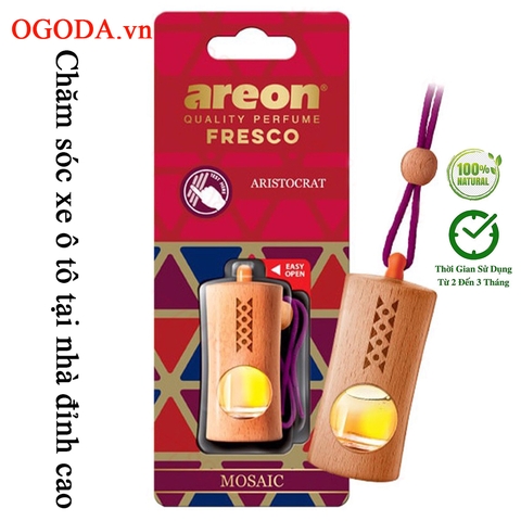 Tinh dầu treo ô tô cao cấp Areon Mosaic - Hương Aristocrat (Quý tộc - Trầm ấm - Thư thái)