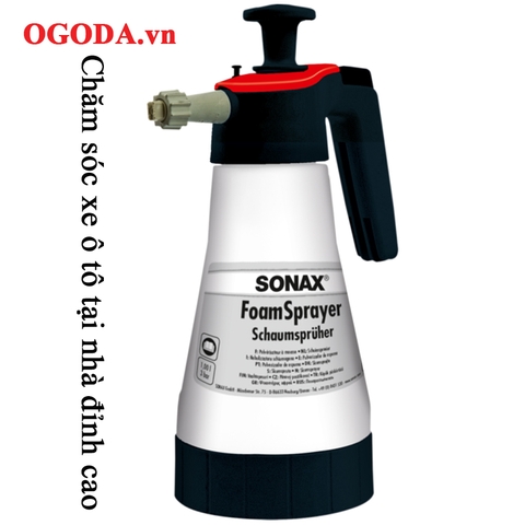 Bình xịt bọt tuyết rửa xe cầm tay 1 lít cao cấp - Sonax Foam Sprayer
