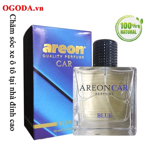 Nước hoa ô tô xe hơi dạng xịt lên lá lưu hương cao cấp - Areon Car Perfume Blue 50ml - Ngọt Ngào