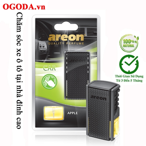 Nước hoa kẹp cửa gió ô tô - Areon Sport Lux Apple (Dịu Nhẹ & Thanh Mát)