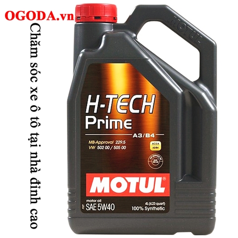 Dầu nhớt motul H-TECH prime 5W40 SN/CF 4L ô tô xe tay ga tổng hợp máy xăng và máy dầu