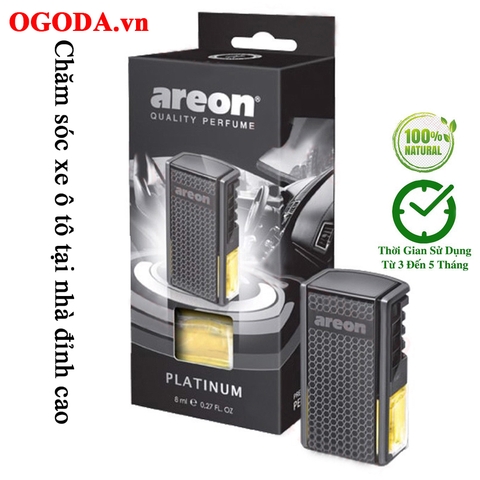 Nước hoa kẹp cửa gió điều hòa ô tô - Areon Sport Lux Platinum (Sang Trọng & Trầm Ấm)