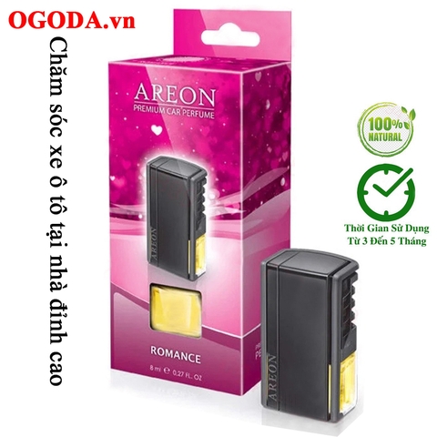 Nước hoa kẹp cửa gió ô tô - Areon Sport Lux Romance ( Dịu Nhẹ & Lãng Mạn )
