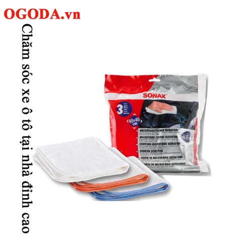 Khăn siêu sợi, siêu mềm lau xe - SONAX Microfibre cloth ultrafine