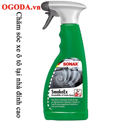 Dung dịch xịt khử mùi xe ô tô Hương Hoa Hồng Đậm Rất thơm- Sonax smoke ex