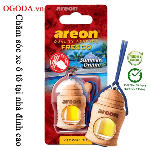 Tinh dầu treo ô tô cao cấp Areon Fresco Summer Dream (Dịu Nhẹ - Tươi Mát - Năng Động)