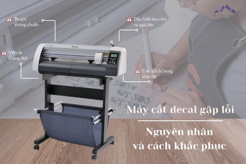 Lỗi máy cắt decal cắt không chuẩn và cách khắc phục