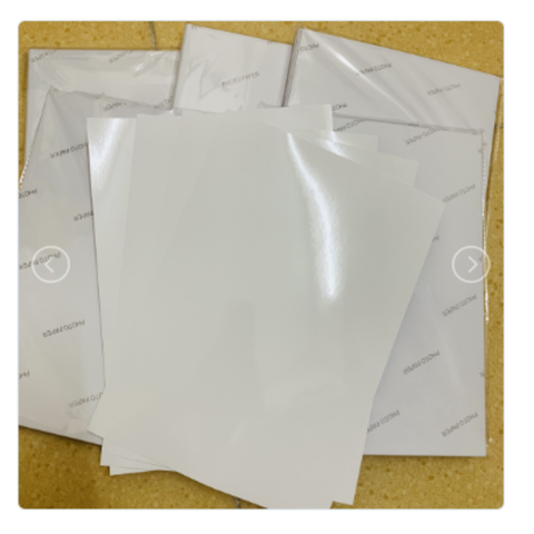 Decal in ảnh A4 A3 đế trắng