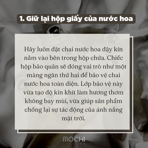 CÁCH BẢO QUẢN NƯỚC HOA ĐÚNG CÁCH