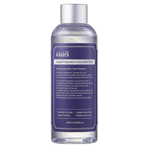 Klairs Nước Cân Bằng Supple Preparation Unscented Toner Mini 30ml