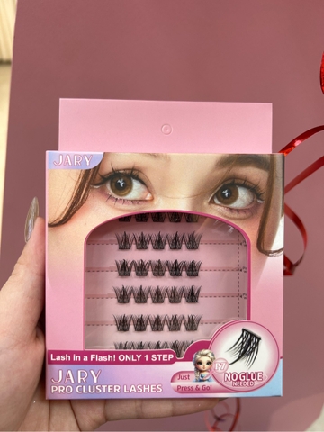 LÔNG MI CỤM CÓ SẴN KEO JARY PRO CLUSTER LASHES HỘP NHỰA 6 HÀNG - P7 CÔNG CHÚA HOẠT HÌNH - FULL VỎ