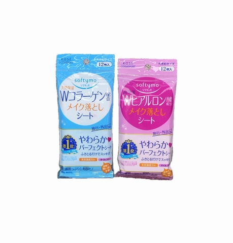 Kose Softymo Khăn Ướt Tẩy Trang Collagen