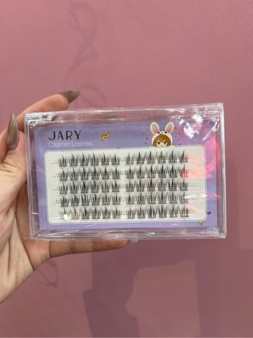 LÔNG MI CỤM TỰ NHIÊN JARY CLUSTER LASHES - HỘP NHỰA 5 HÀNG - C1 HƯỚNG DƯƠNG