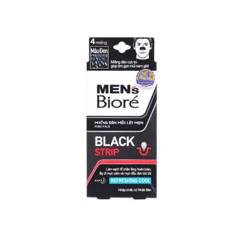 Biore Miếng Dán Mũi Lột Mụn Nam - Trắng Bạc Hà - Trắng Bạc Hà
