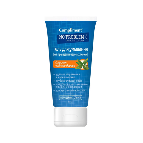 Compliment Gel Rửa Mặt No Problem Tea Tree 200ml
