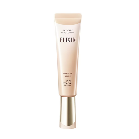 Elixir Sữa Chống Nắng Nâng Tone Day Care Revolution Tone Up Beige SPF50+ PA++++