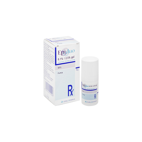 Epiduo 0.1%/2.5% Galderma Điều Trị Mụn Trứng Cá 15g