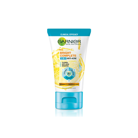 Garnier Sửa Rửa Mặt Mụn Sáng Da Bright Complete Mini 50ml