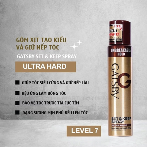 Gastby Gôm xịt tóc 250ml