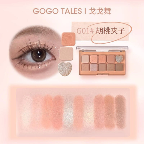 GOGO TALES Bảng Phấn Mắt 10 ô Sweet Misty  - G03
