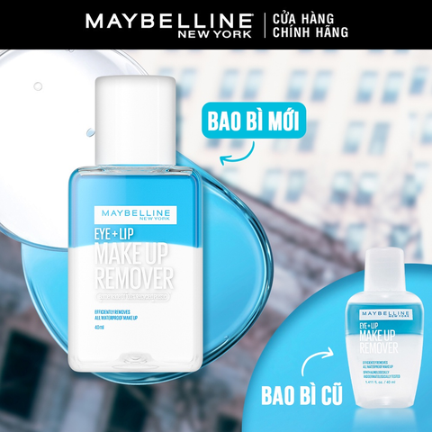 Maybelline Tẩy Trang Mắt Môi Makeup Remover Eye&Lip Mini - 70ml