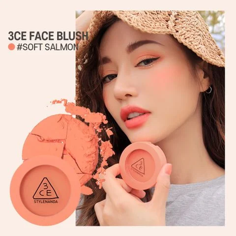 3CE Phấn Má Hồng Face Blush 5g  D/C - #Soft Salmon D/C