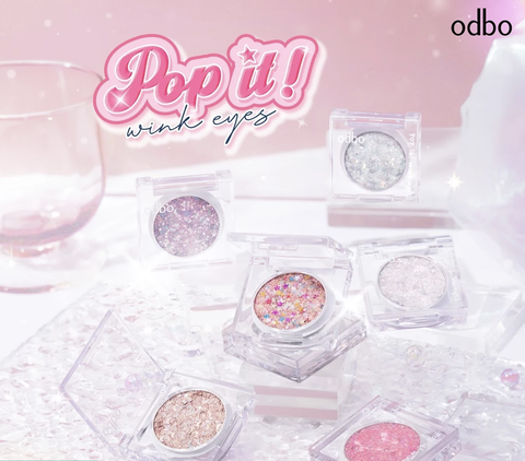 Odbo Phấn Mắt Nhũ Kim Tuyến Pop It Wink Eyes Bền Màu 1.8g