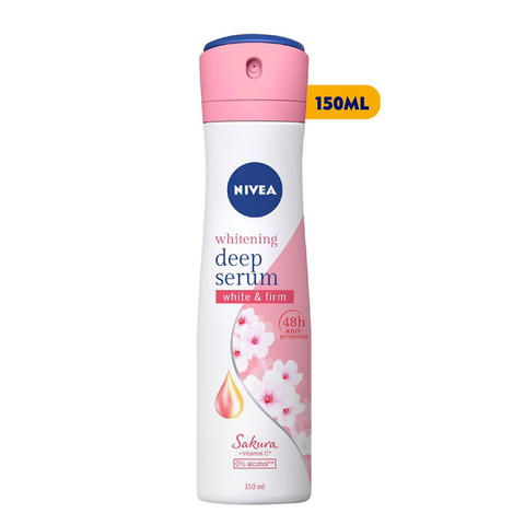 Nivea Xịt Khử Mùi 72h Extra Bright 150ml - Sakura